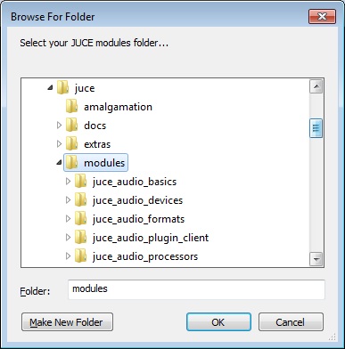 Module Folder Selection